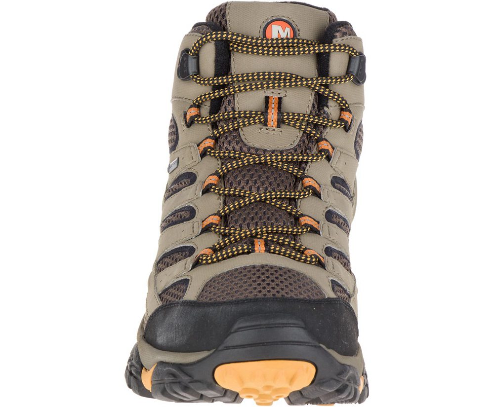 Kozaki Merrell Męskie Brązowe - Moab 2 Mid Gore -Tex® Wide Width - 612389-SOH